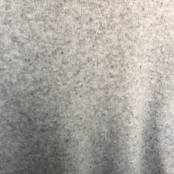 Grey turtleneck sweater with purple and blue subtle flecks - Picture 2 of 2